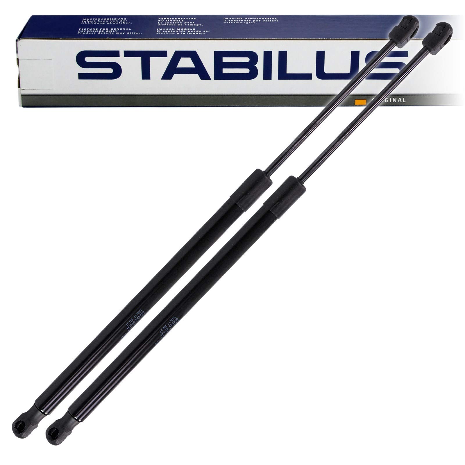 STABILUS Heckklappendämpfer Gasdruckfeder für VW TOURAN (034529, Schwarz) von Stabilus