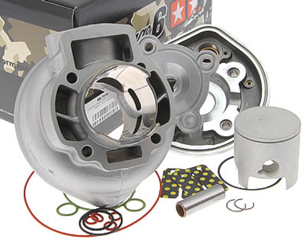 Zylinder Kit STAGE6 Racing Modular - 70cc Piaggio LC Passend auf: »Aprilia SR 50 Fun Master, SR50R, SR50 Racing, SR50 Sport, SR50 STreet »Derbi Atlantis 50, GP1 Racing, GP1 Revolution »Gilera DNA, Runner 50 CAT, Runner 50 SP, Runner 50 »Piaggio NRG 50, NRG50 mc?, NRG50 mc?, NTT50 Quartz, Zip 2, Zip SP 50 von Stage 6