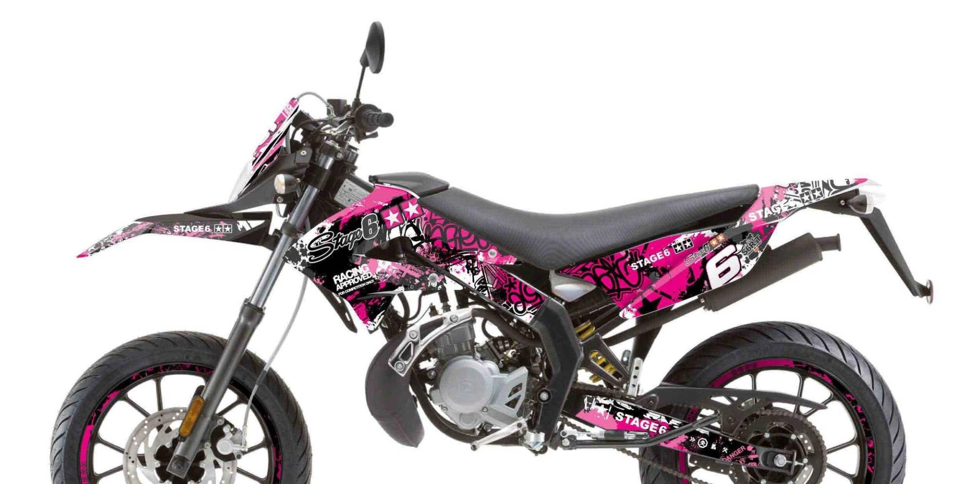 Dekor Kit Derbi Xtreme 2011 - 2017 Stage6 pink / schwarz von Stage6