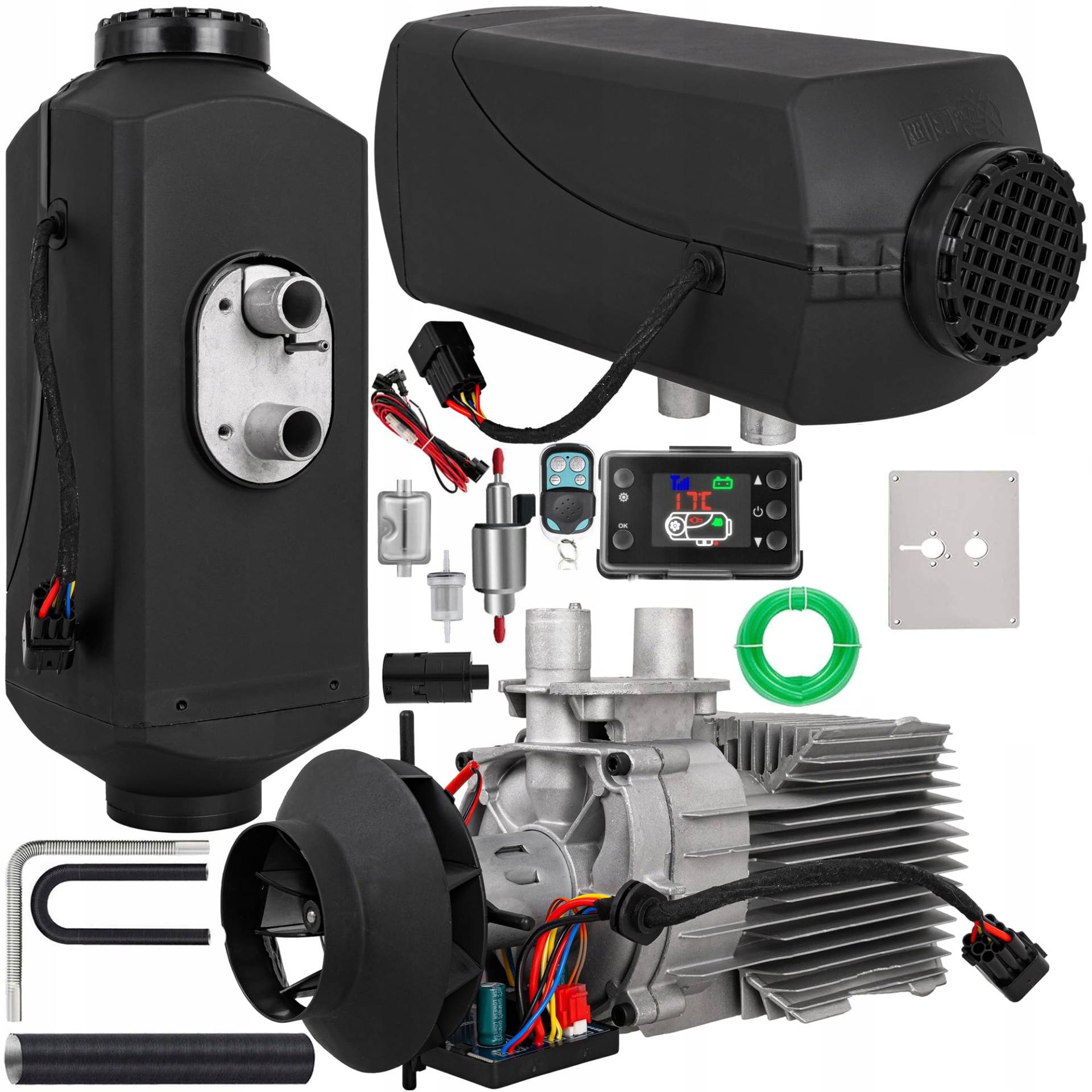 Standheziung 12V 5KW Dieselstandheizung Luftheizung mit LCD-Monitor & Fernbedienung, Dieselheizung für Wohnmobil, Auto, KFZ, LKW, PKW von StandHeiz