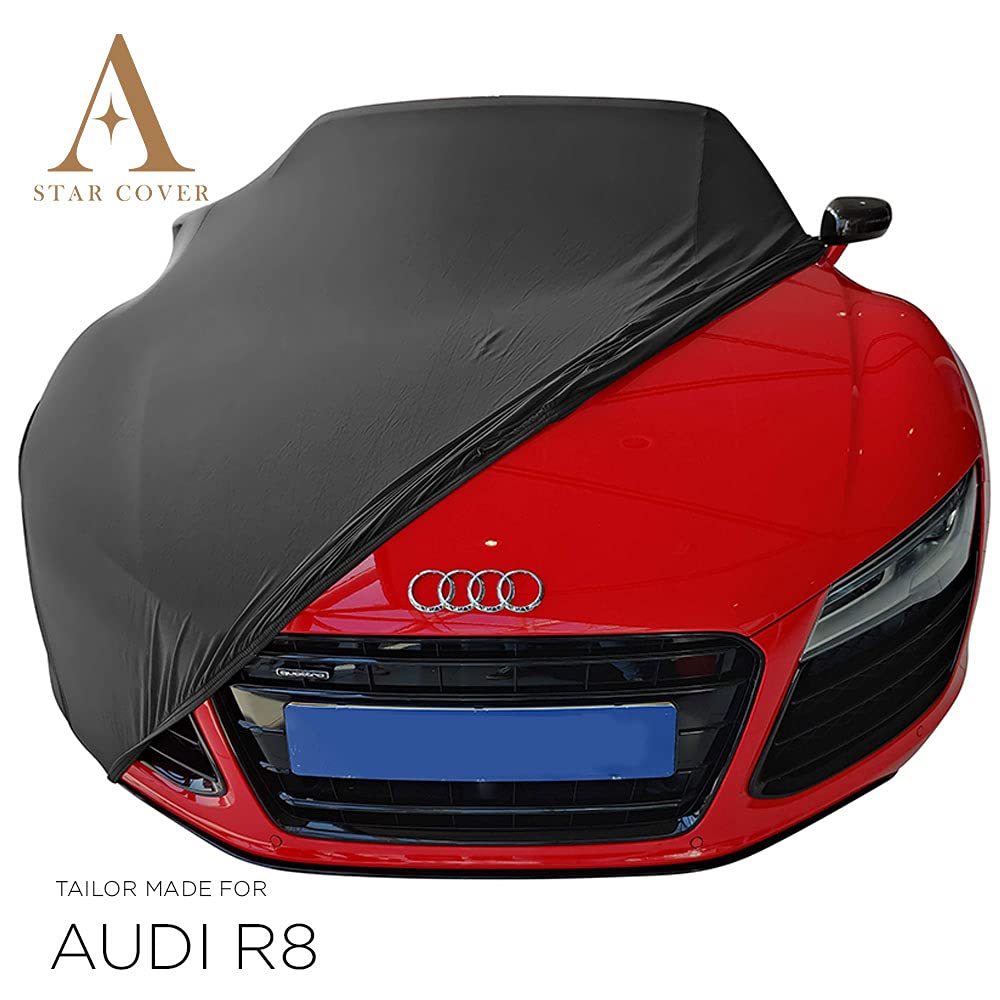 Star Cover Indoor Autoabdeckung kompatibel mit Audi R8 Coupe Mk2 SUPER Soft Stretch von Star Cover