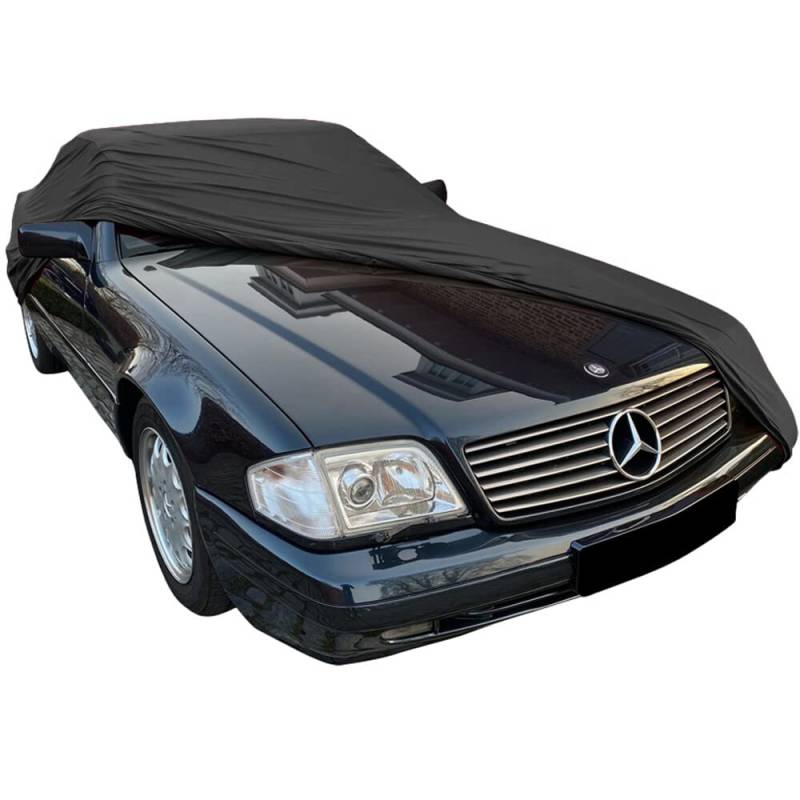 Star Cover Indoor Autoabdeckung passend für EIN Mercedes-Benz R129 Indoor Cover mit Spiegeltaschen SUPER Soft Stretch von Star Cover