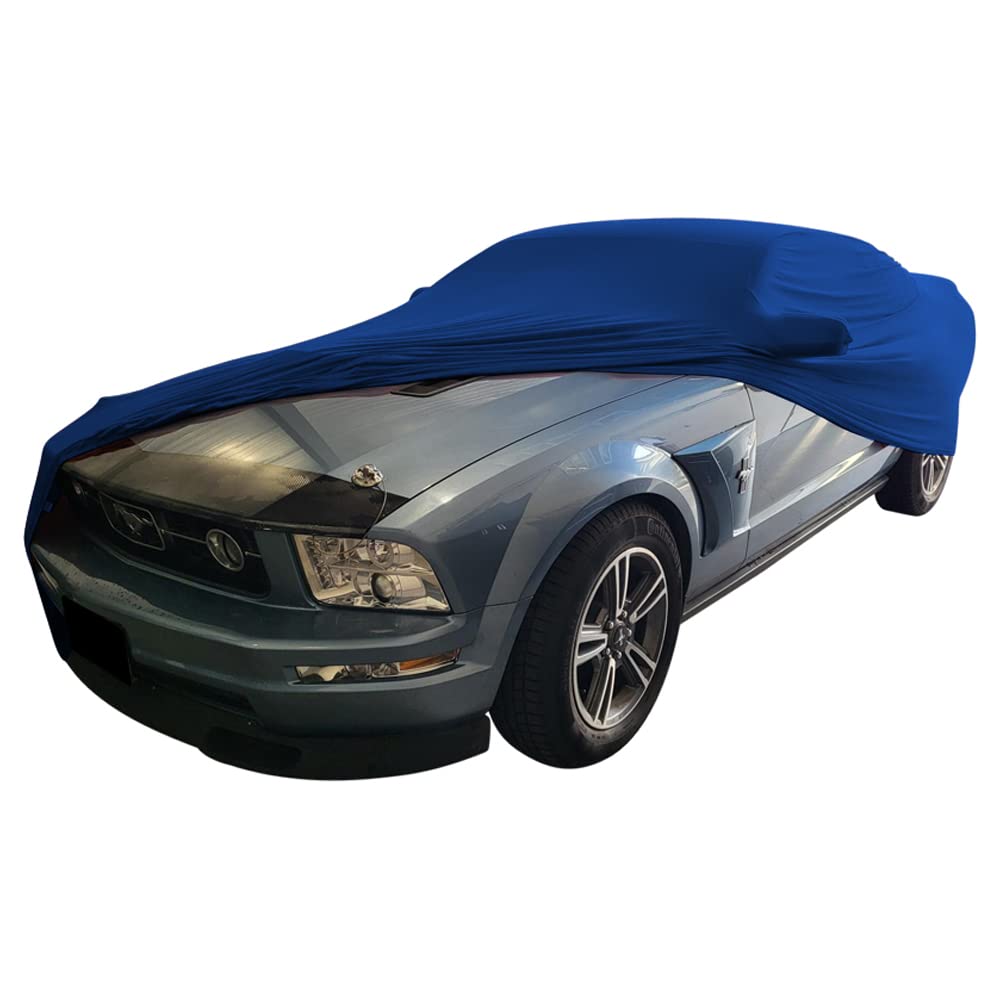 Star Cover Autoabdeckung passend für EIN Ford Mustang 5 Cabrio Indoor Cover mit Spiegeltaschen SUPER Soft Stretch von Star Cover