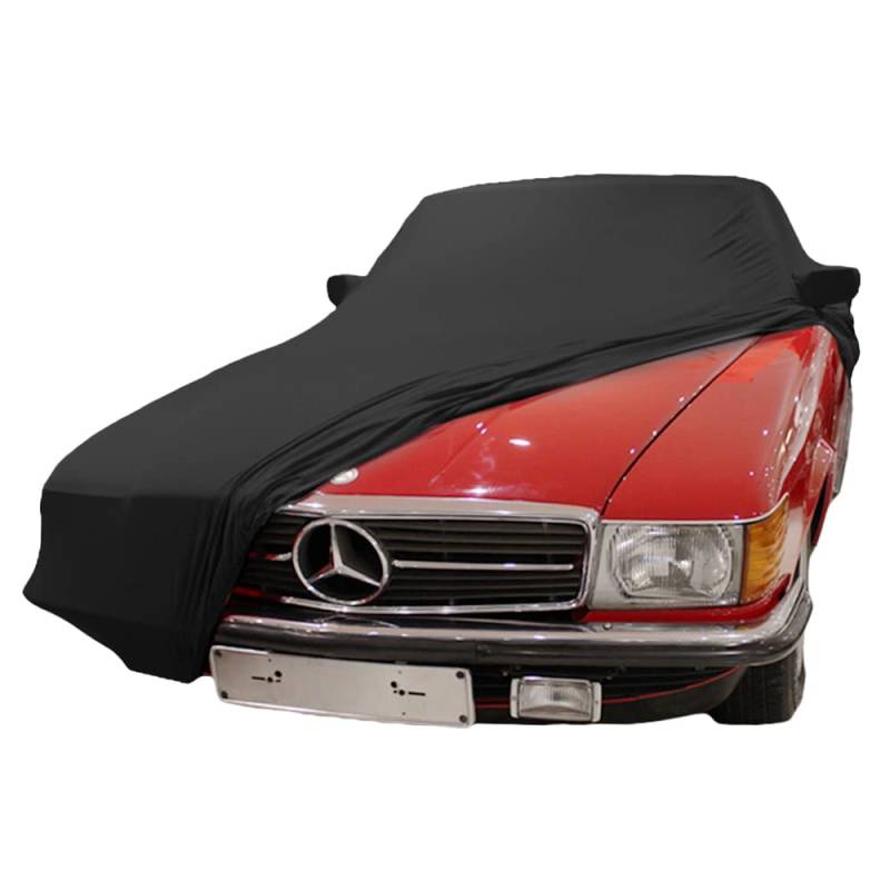 Star Cover Indoor Autoabdeckung kompatibel mit Mercedes-Benz R107 SL mit Spiegeltaschen SUPER Soft Stretch von Star Cover