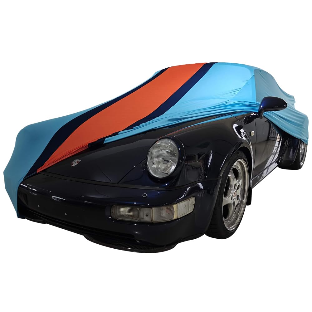 Star Cover Indoor Autoabdeckung kompatibel mit Porsche 911 (964) Turbo SUPER Soft Stretch von Star Cover