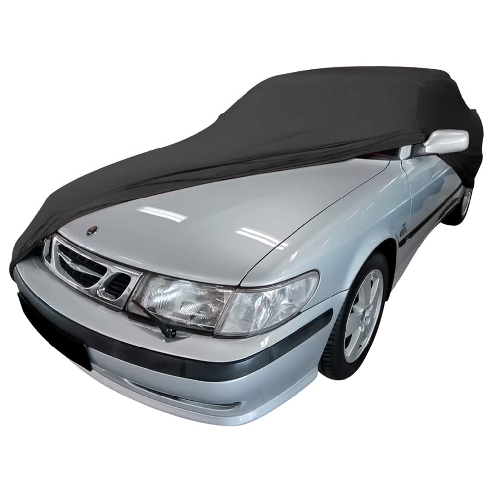 Star Cover Indoor Autoabdeckung kompatibel mit Saab 9-3 Cabrio SUPER Soft Stretch von Star Cover