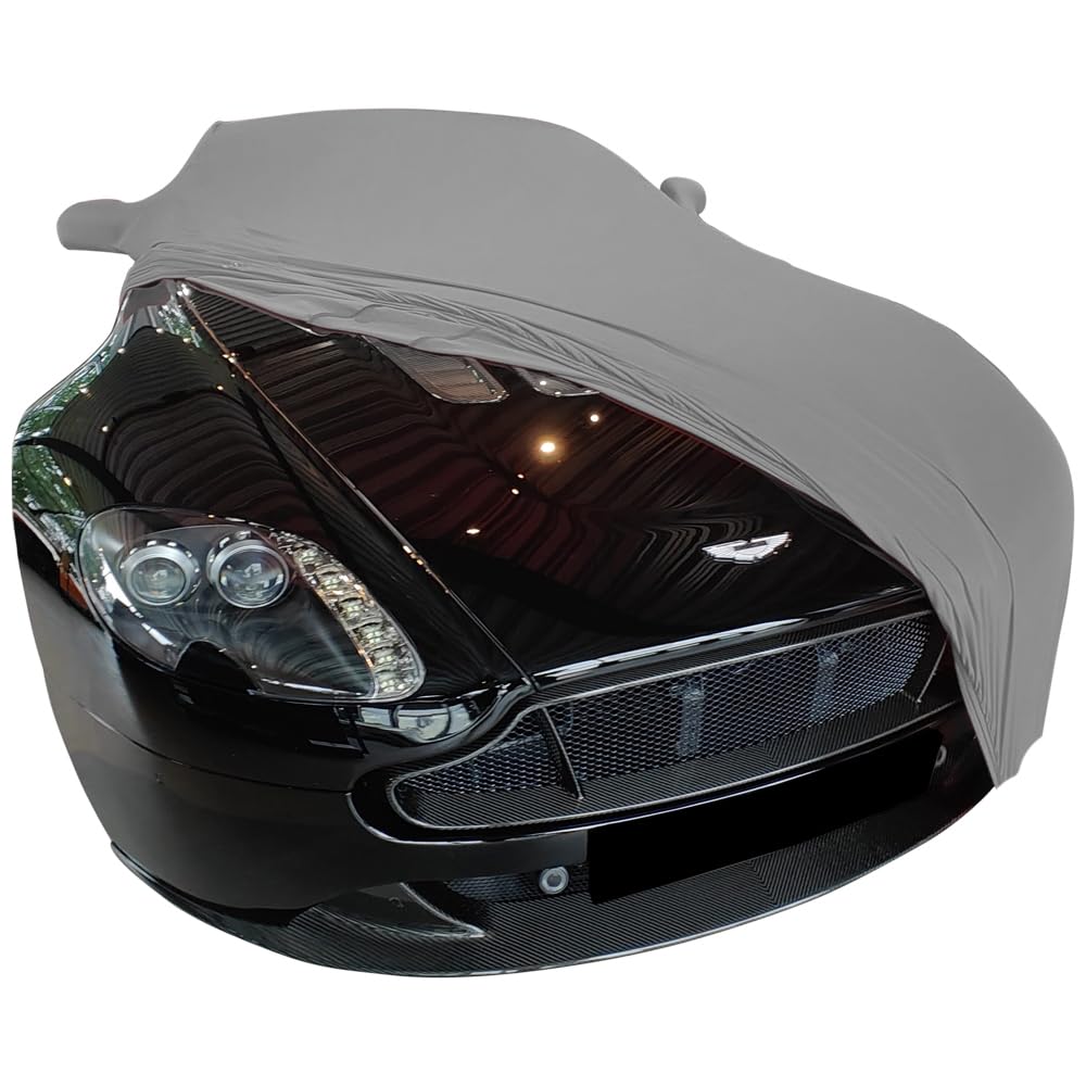 Star Cover Indoor Autoabdeckung passend für EIN Aston Martin Vantage V8/V12 Indoor Cover mit Spiegeltaschen SUPER Soft Stretch von Star Cover