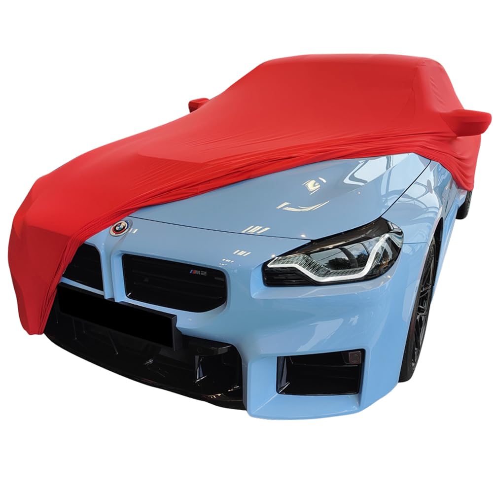 Star Cover Indoor Autoabdeckung kompatibel mit BMW M2 (G87) Coupe mit Spiegeltaschen SUPER Soft Stretch von Star Cover