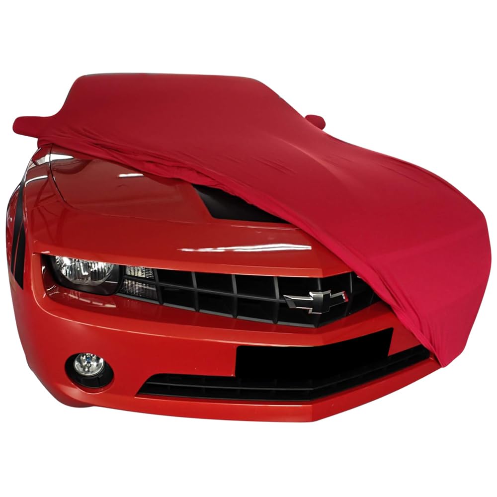 Star Cover Indoor Autoabdeckung passend für EIN Chevrolet Camaro 5 Indoor Cover mit Spiegeltaschen SUPER Soft Stretch von Star Cover