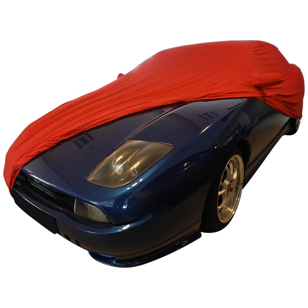 Star Cover Indoor Autoabdeckung passend für EIN FIAT Coupe Indoor Cover mit Spiegeltaschen SUPER Soft Stretch von Star Cover