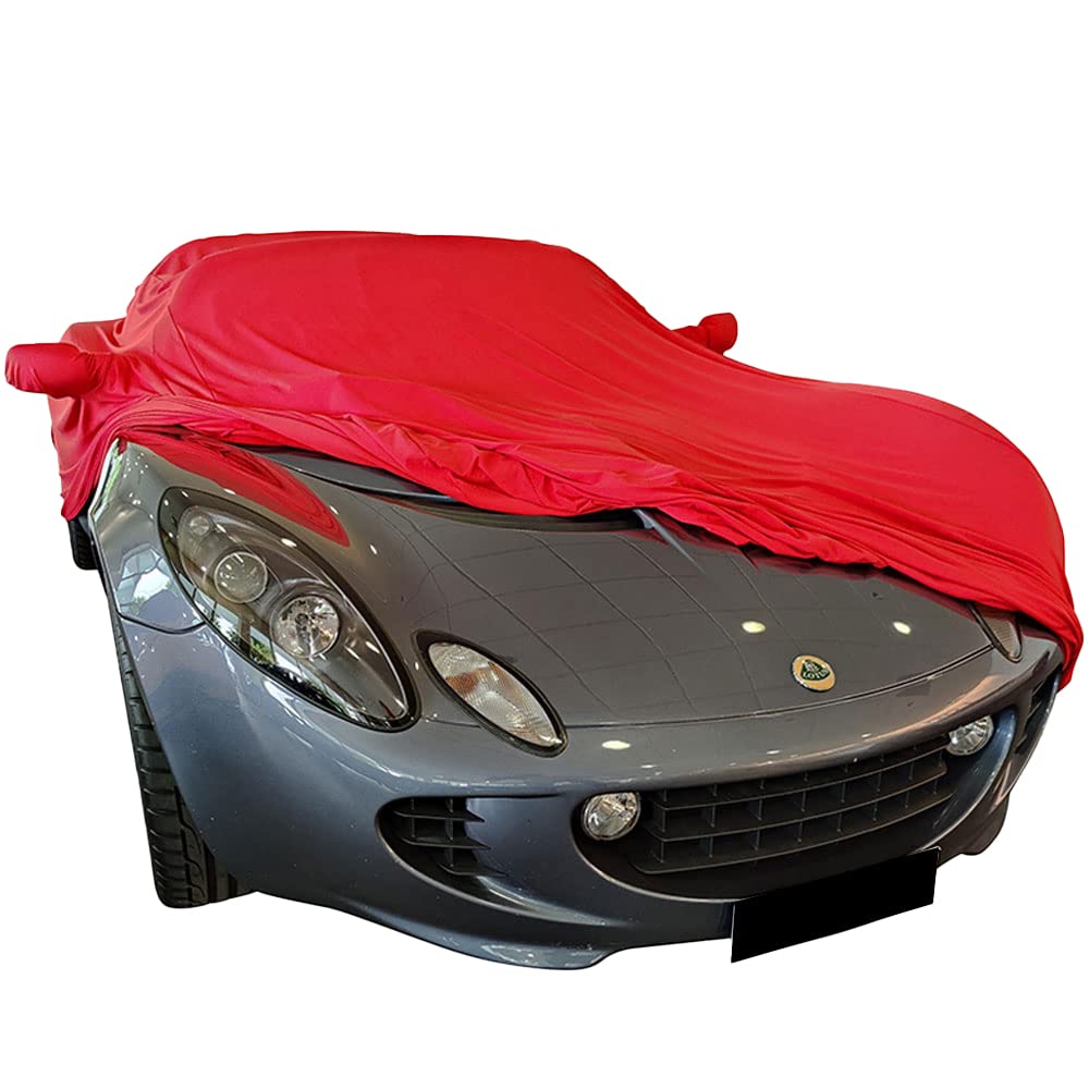 Star Cover Indoor Autoabdeckung passend für EIN Lotus Elise S1 Indoor Cover mit Spiegeltaschen SUPER Soft Stretch von Star Cover