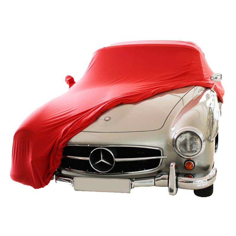 Star Cover Indoor Autoabdeckung passend für EIN Mercedes-Benz 190 SL Indoor Cover mit Spiegeltaschen SUPER Soft Stretch von Star Cover