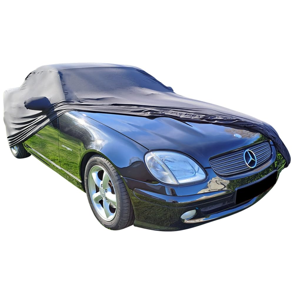 Star Cover Indoor Autoabdeckung kompatibel mit Mercedes-Benz SLK-Class (R170) mit Spiegeltaschen SUPER Soft Stretch von Star Cover