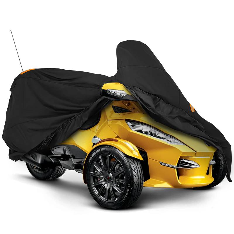 StarknightMT Spyder Vollabdeckung, wasserdichte Abdeckung, kompatibel mit Can Am Spyder RT/RT Limited 2010-2019, Spyder-Zubehör, Allwetterschutzabdeckung, Ersatz OEM 219400860 von StarknightMT