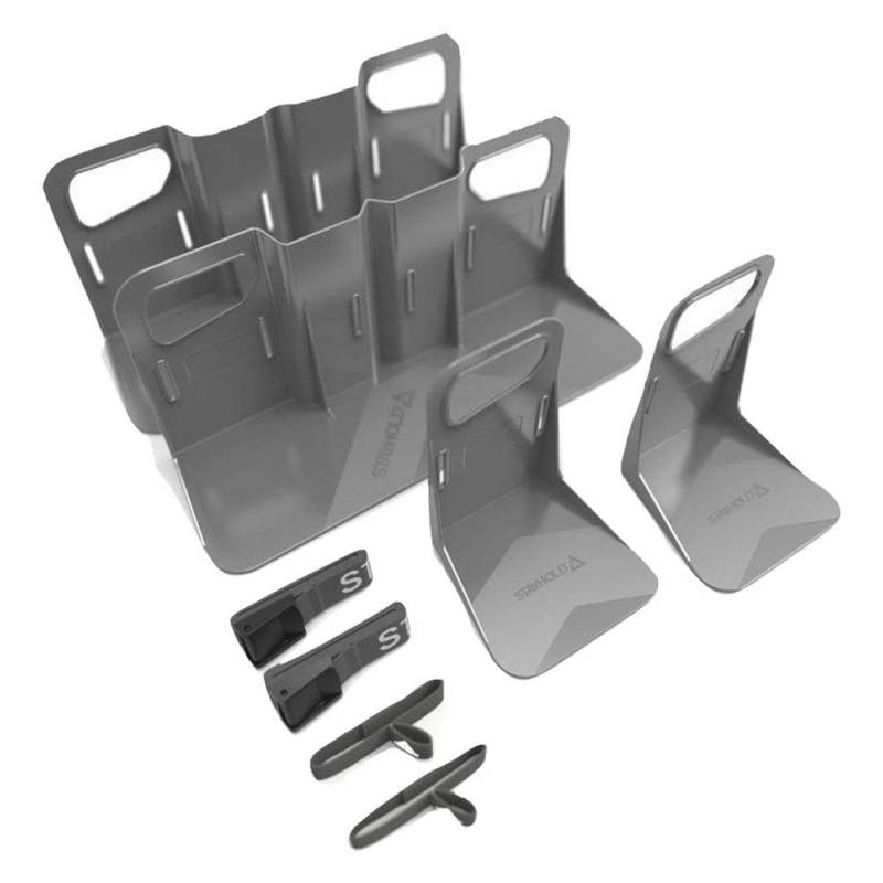 Stayhold, Metro Einkaufshalter-Set, 2 Metro großer Teppich, 2 Schnellgurte, 2 Metro klein, 2 Utility Straps Set, hält Einkäufe, Farbdosen, Pflanzen von Stayhold