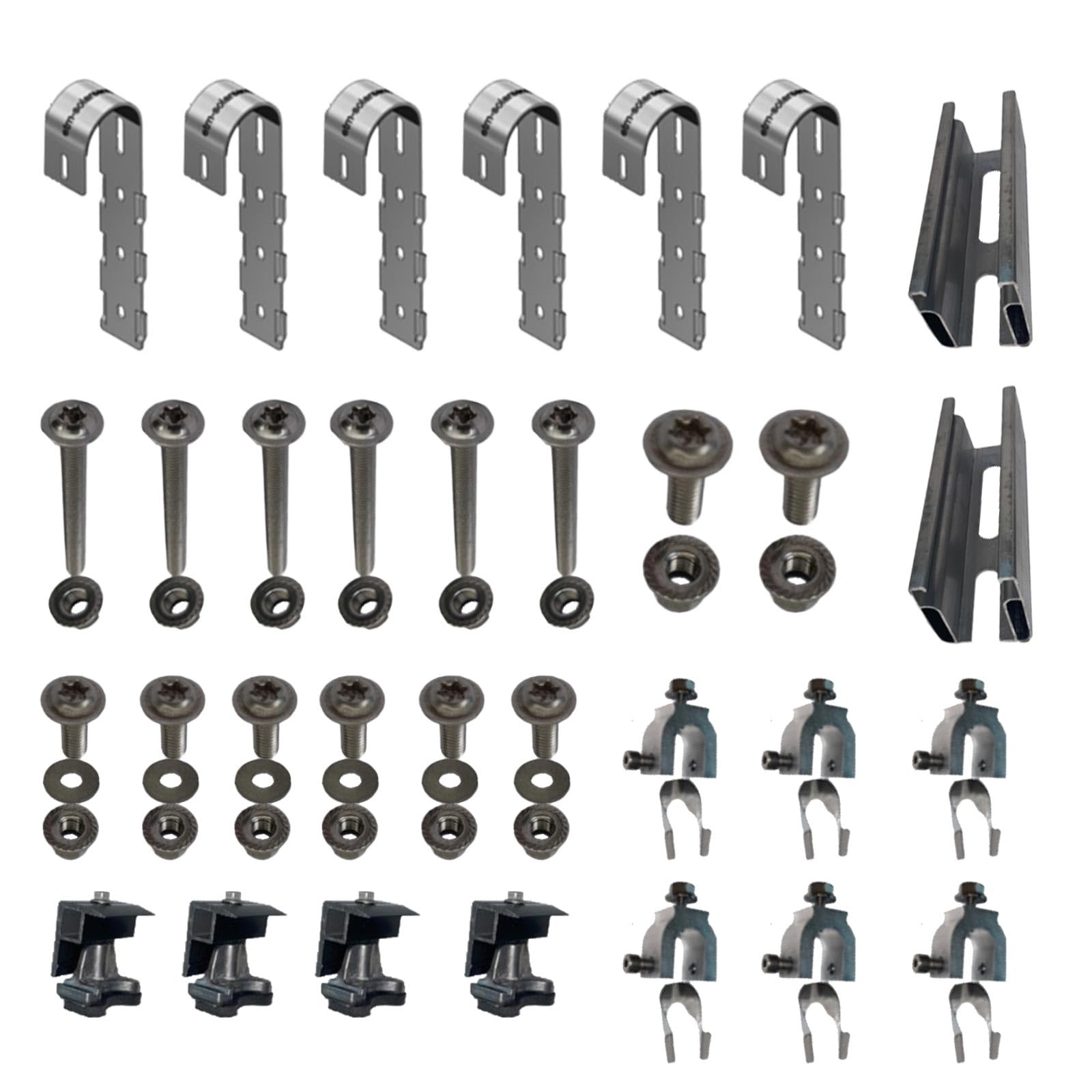 Stegpearl® SOLAR-HOOK für 'runde' senkrechte Geländerstäbe/Sprossen für 2 Modul von Stegpearl