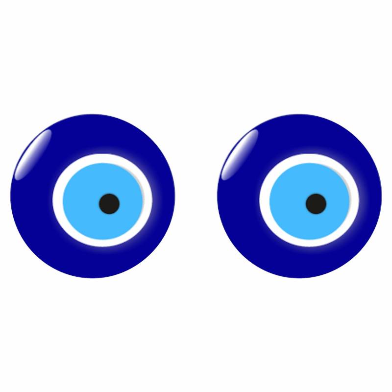 2er Set Nazar Boncuk Blaues Auge Evil Eye Sticker Aufkleber Auto Laptop Handy Türkiye von Sticker Design Shop