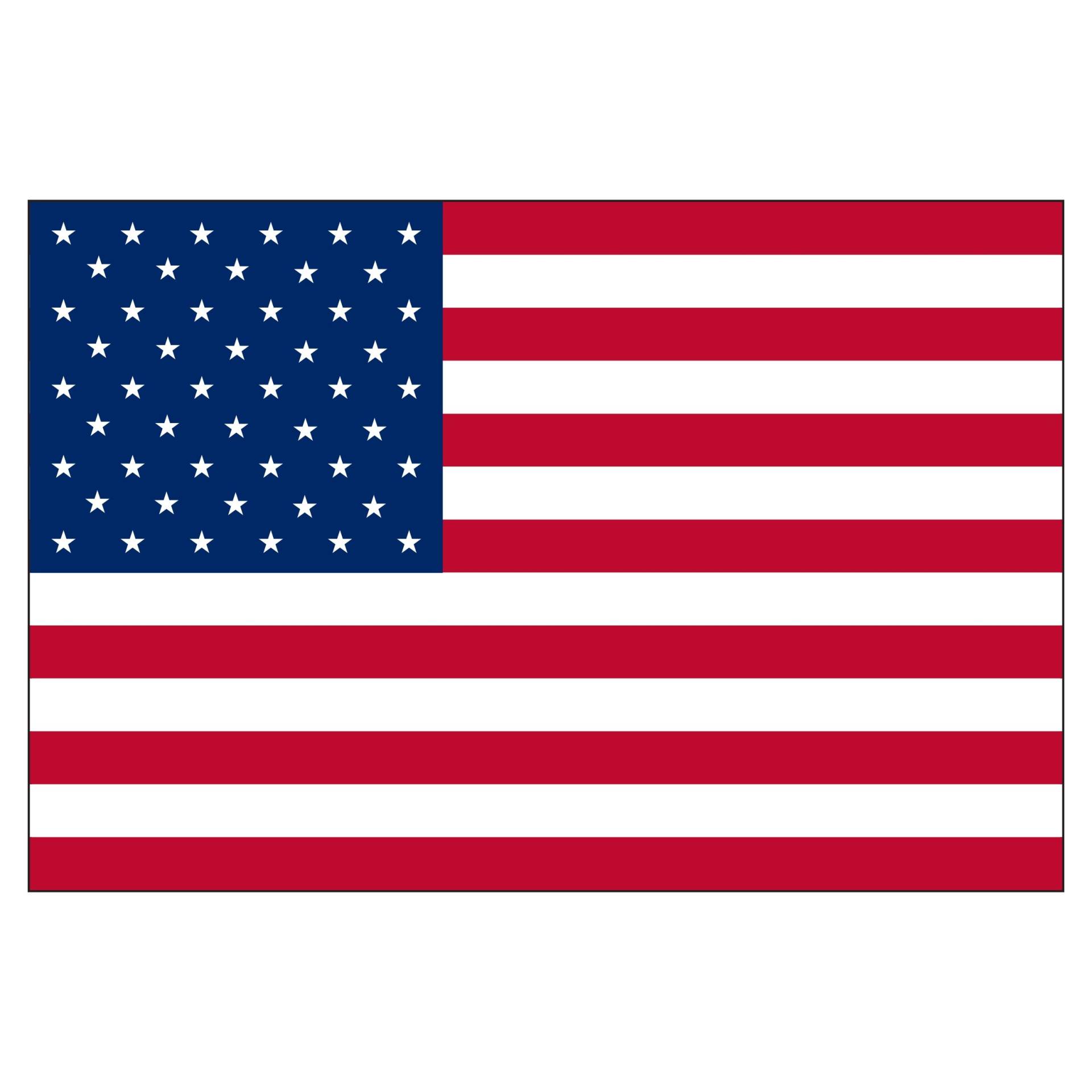 2er Set USA Amerika Flagge Fahne Aufkleber Vinyl Stickers 10cm von Sticker Design Shop