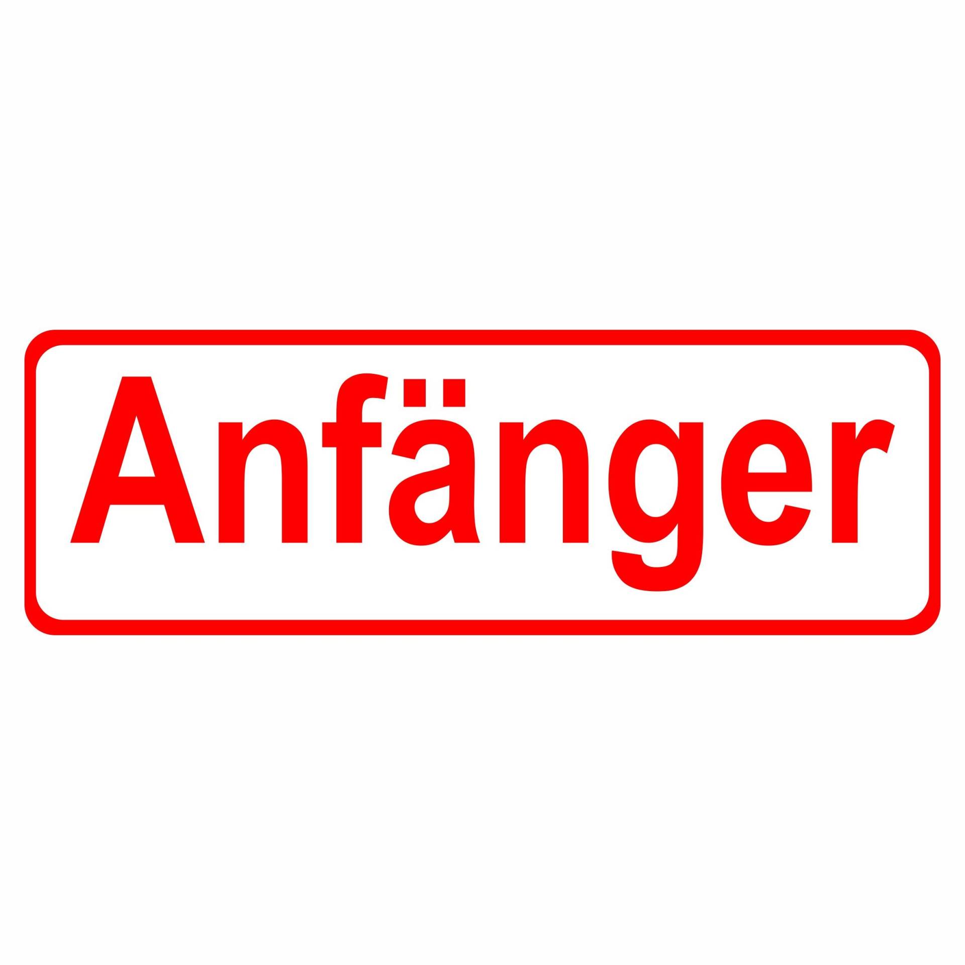 Anfänger Auto Aufkleber Vinyl Stickers 20 x 7 cm von Sticker Design Shop