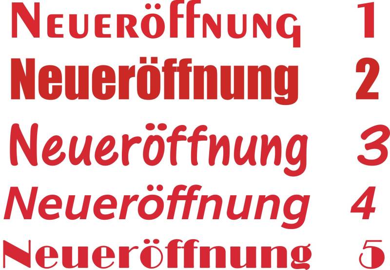 Sticker Design Shop NEUERÖFFNUNG Aufkleber Schaufensterbeschriftung Werbung Schaufenster Wunschtext (100 cm) von Sticker Design Shop