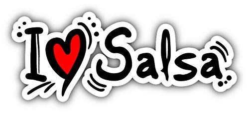 10cm! Klebe-Folie Wetterfest Made-IN-Germany Ich Liebe I Love Salsa Dance G2508 UV&Waschanlagenfest Auto-Aufkleber Sticker Decal von Sticker-Designs