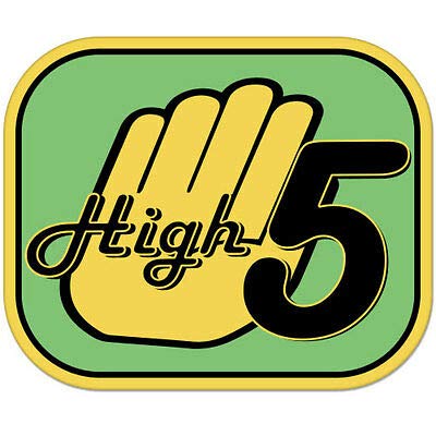 12cm! Klebe-Folie Wetterfest Made-IN-Germany High Five car K1942 UV&Waschanlagenfest Auto-Aufkleber Sticker Decal von Sticker-Designs