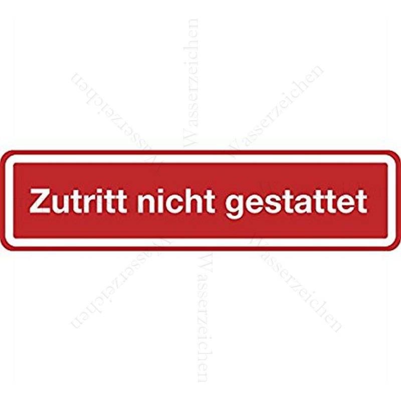 15cm! Aufkleber-Folie Wetterfest Made IN Germany Zutritt Nicht gestattet erlaubt verboten rot schmal Vorsicht S958 UV&Waschanlagenfest-Auto-Vinyl-Sticker Decal Profi Qualität von Sticker-Designs