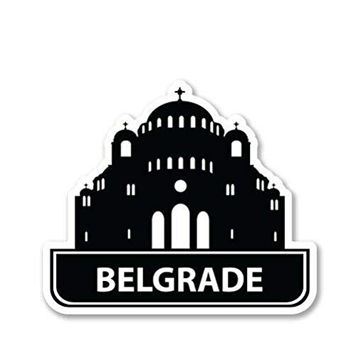 15cm! Klebe-Folie Wetterfest Made-IN-Germany Belgrad L1974 UV&Waschanlagenfest Auto-Aufkleber Sticker Decal von Sticker-Designs