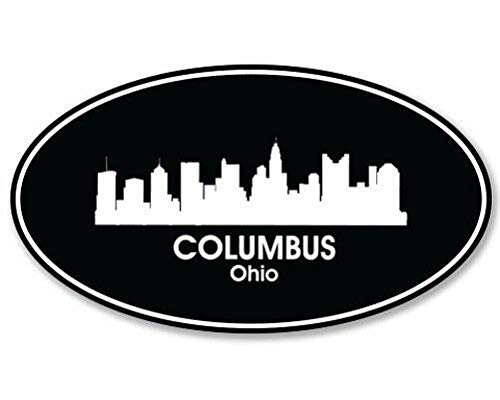 15cm! Klebe-Folie Wetterfest Made-IN-Germany Columbus Ohio OVal L1261 UV&Waschanlagenfest Auto-Aufkleber Sticker Decal von Sticker-Designs