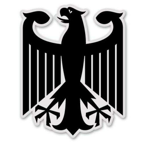 15cm! Klebe-Folie Wetterfest Made-IN-Germany Deutscher Adler Schwarz L1313 UV&Waschanlagenfest Auto-Aufkleber Sticker Decal von Sticker-Designs