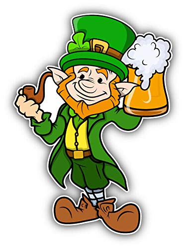 15cm! Klebe-Folie Wetterfest kompatibel für: Leprechaun Bier H1958 UV&Waschanlagenfest Auto-Aufkleber Sticker Decal von Sticker-Designs