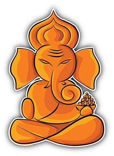 15cm! Klebe-Folie Wetterfest kompatibel für: Lord Ganesha Hinduismus H2072 UV&Waschanlagenfest Auto-Aufkleber Sticker Decal von Sticker-Designs