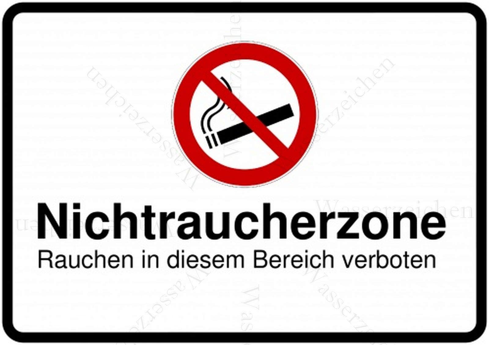 20cm! Aufkleber-Folie Wetterfest Made IN Germany Nichtraucher Bitte Nicht Rauchen verboten Nicht erlaubt Raucherfrei S794 UV&Waschanlagenfest-Auto-Sticker Decal Profi Qualität von Sticker-Designs