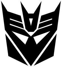 StickerStop Autoaufkleber, Motiv: Transformers Decepticon, Schwarz, 2 Stück von StickerStop