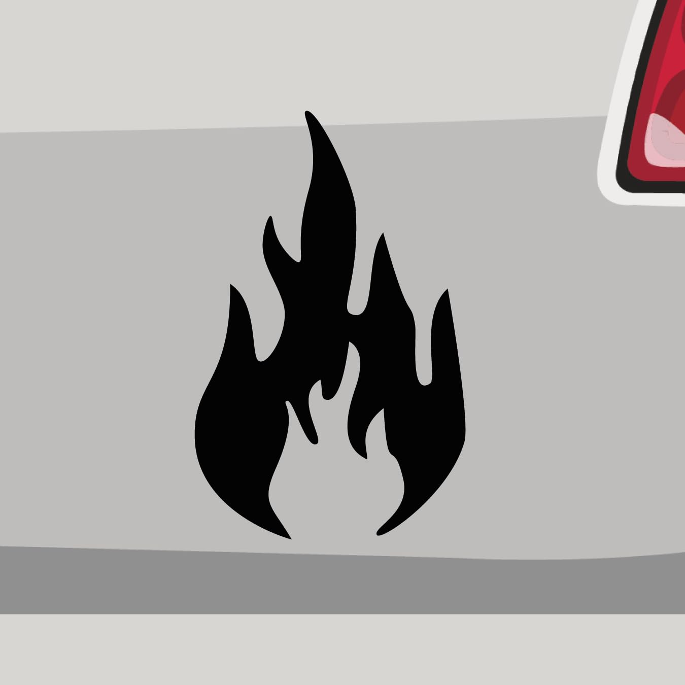 Aufkleber - Flamme Hot Shocker on fire - Sticker, Folienaukleber für Auto, Motorrad, Fahrrad, Laptop, LKW (91x58cm | Neongelb) von Stickerfreaks