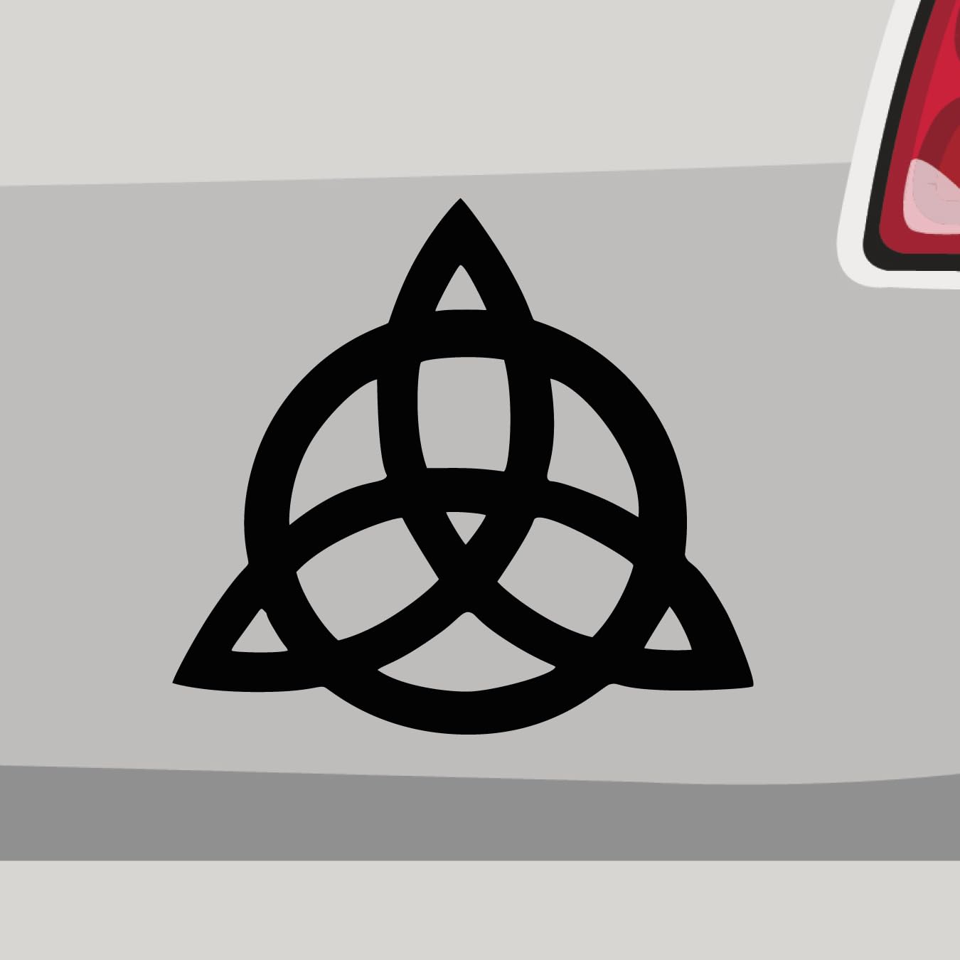 Aufkleber - Triquetra Knoten Walhalla - Sticker, Folienaukleber für Auto, Motorrad, Fahrrad, Laptop, LKW (13x12cm | Schwarz) von Stickerfreaks