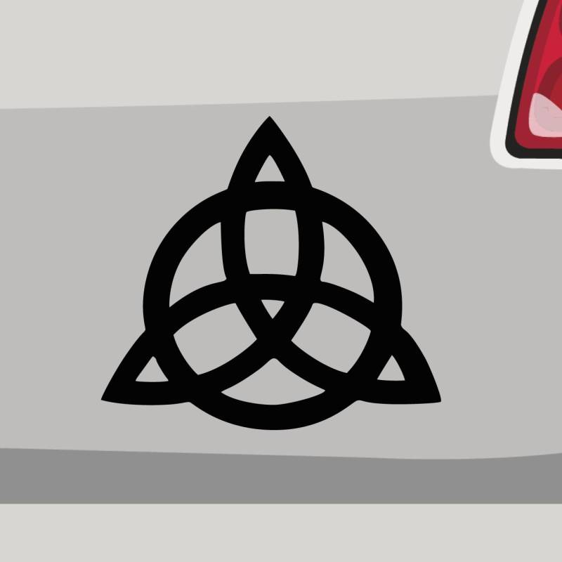 Aufkleber - Triquetra Knoten Walhalla - Sticker, Folienaukleber für Auto, Motorrad, Fahrrad, Laptop, LKW (26x24cm | Weiß) von Stickerfreaks