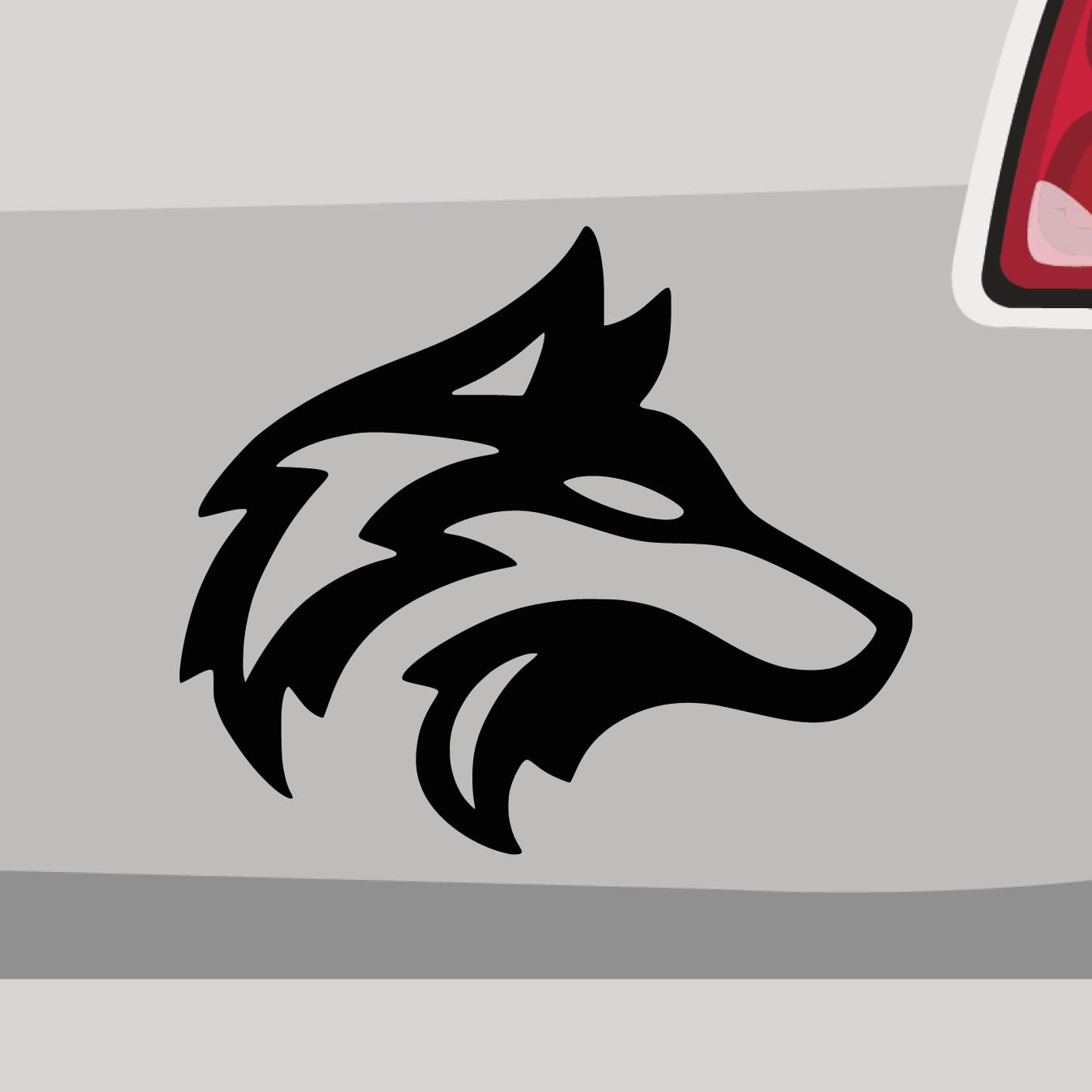 Aufkleber - Wolf Walhalla Tier Fenrir - Sticker, Folienaukleber für Auto, Motorrad, Fahrrad, Laptop, LKW (68x58cm | Schwarz) von Stickerfreaks