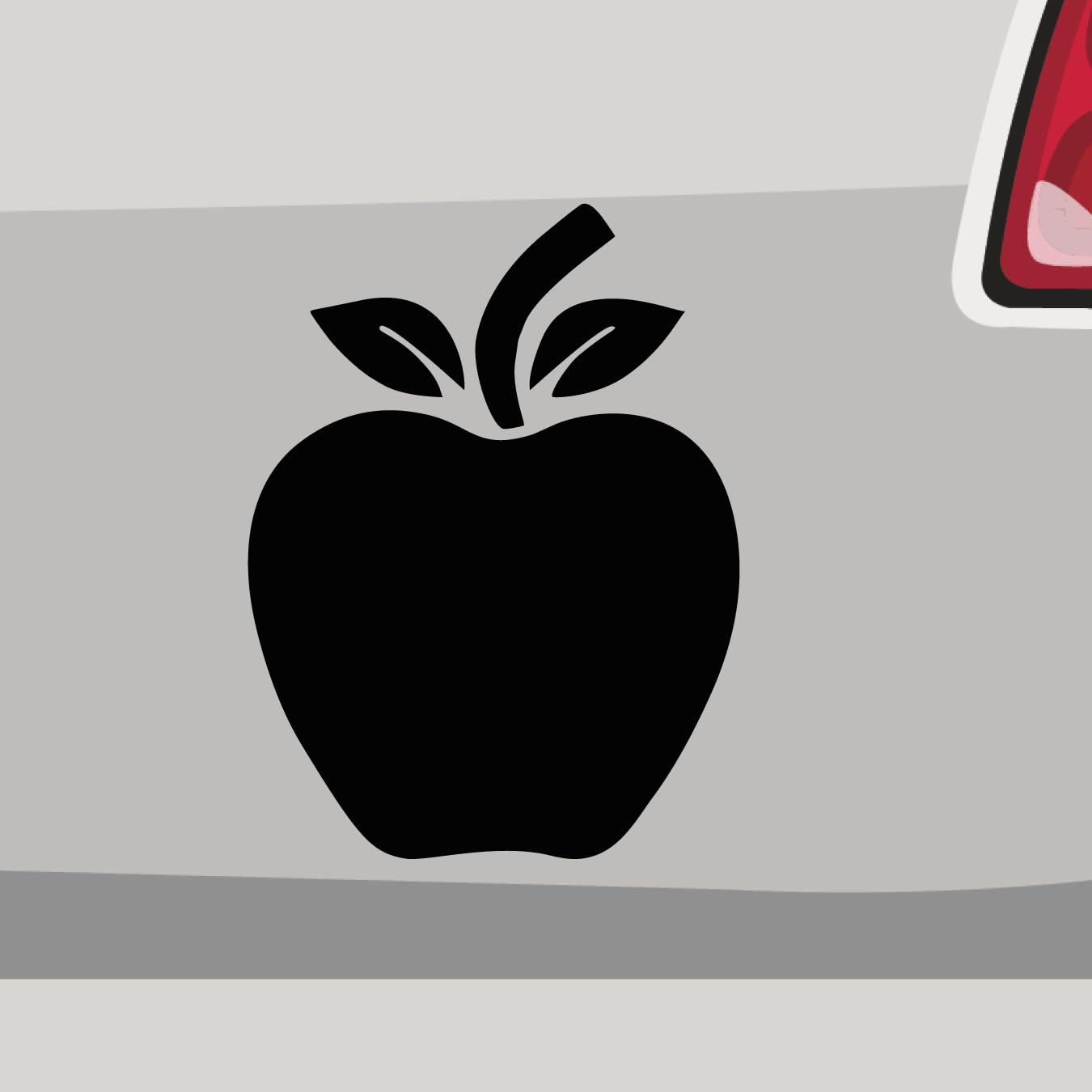 Autoaufkleber - Apfel Obst Frucht gesund fit - Sticker, Aufkleber für Auto, Motorrad, Fahrrad, Laptop, LKW, JDM Decal Racing (77x58cm | Neongrün) von Stickerfreaks