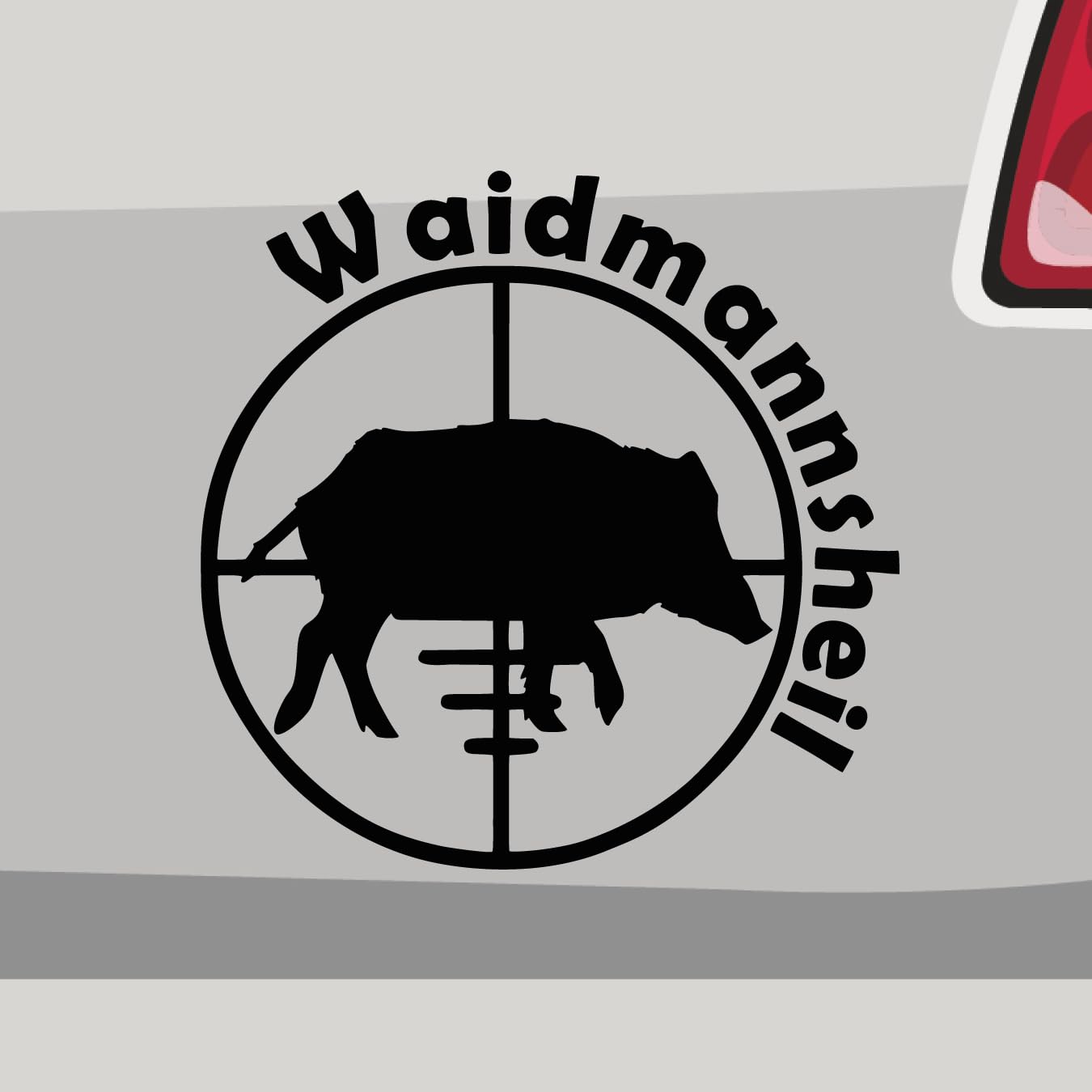 Autoaufkleber - Wildschwein Waidmannsheil Jagt - Sticker, Aufkleber für Auto, Motorrad, Fahrrad, Laptop, LKW, JDM Decal Racing (58x58cm | Kupfer) von Stickerfreaks