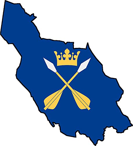 Auto Aufkleber Schweden Provinz DALARNA Sticker Konturgeschnitten (ca 11 cm) von Stickerpalast