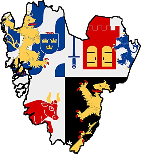 Auto Aufkleber Schweden Provinz VÄSTRA GÖTALAND Sticker Konturgeschnitten (ca 11 cm) von Stickerpalast