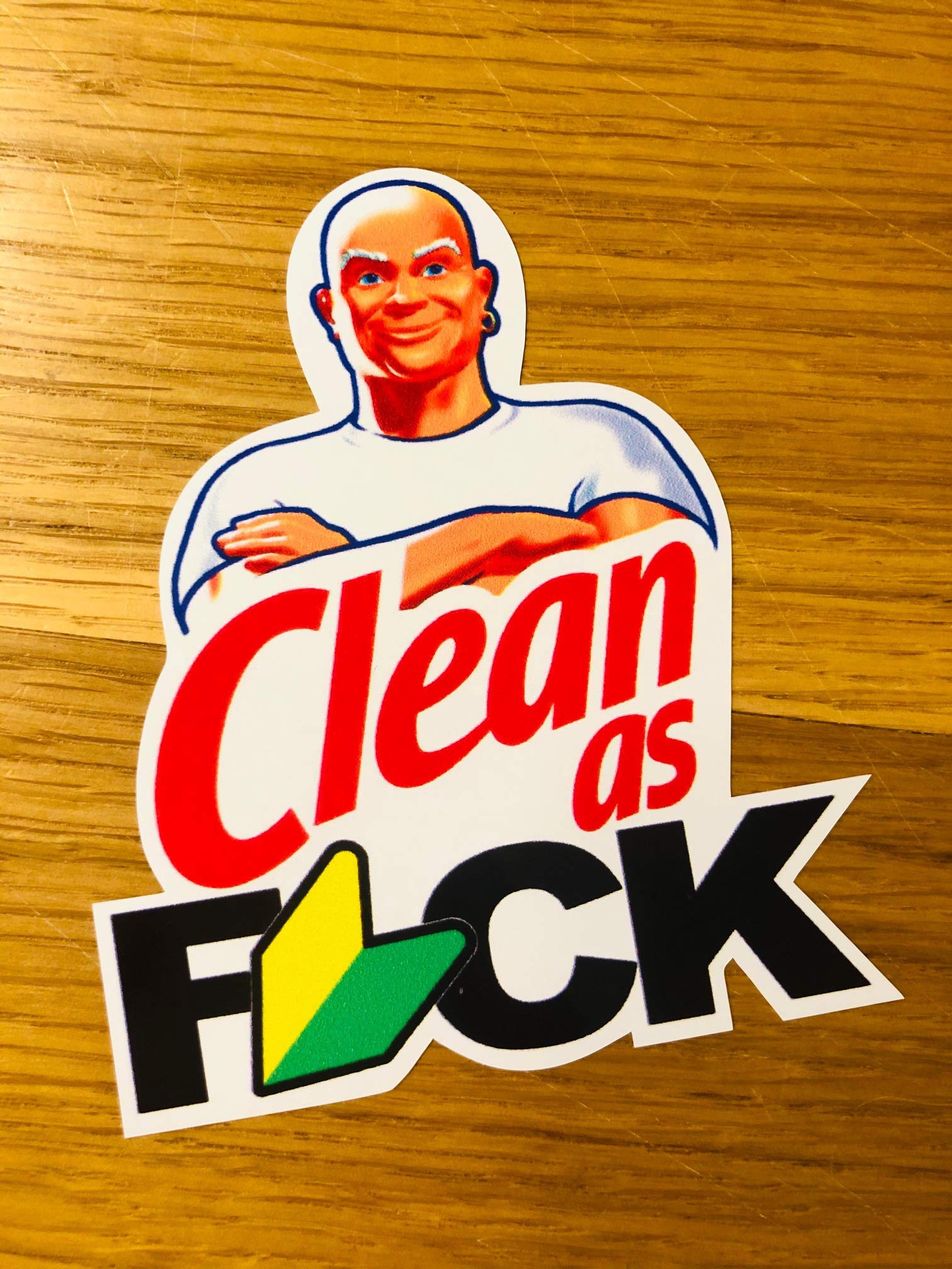 CLEAN AS Fuck Aufkleber Sticker Auto Decal JDM OEM Tuning Style Static Low Mi285 von Stickerverticker