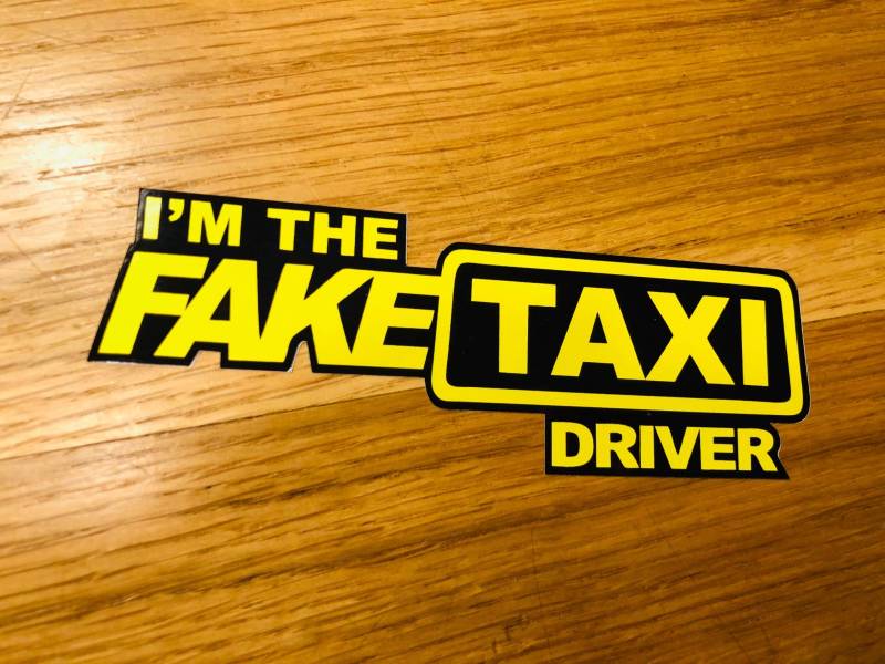 FAKETAXI Driver Aufkleber Sticker Porn Lustig Fun Geschenkidee YouPorn Decal UK Mi484 von Stickerverticker