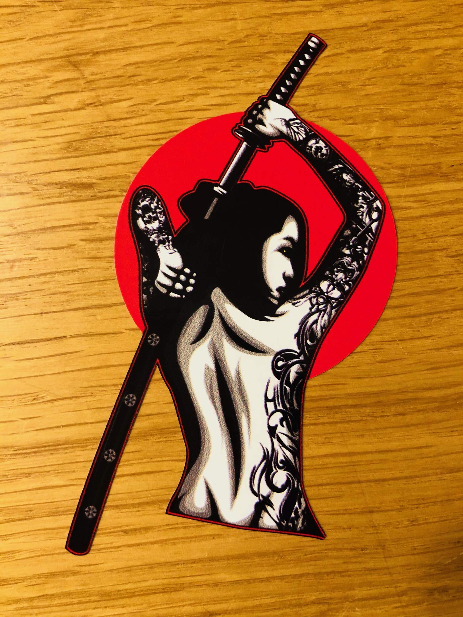 Japan Samurai Aufkleber Sticker JDM Pin Up Girl JDM Racing Drift Tuning V8 Pu086 von Stickerverticker