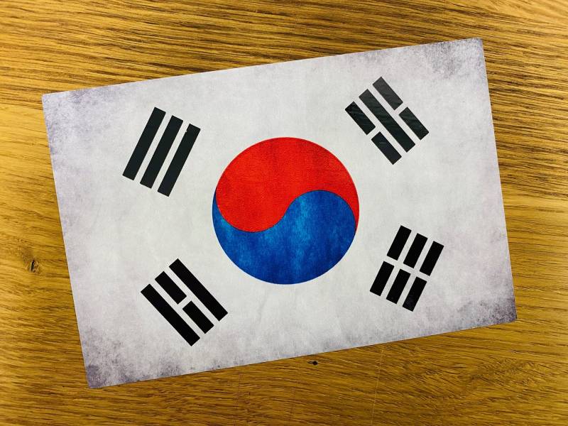 Korean Flagge Aufkleber Sticker Flag of South Korea KDM Tuning Turbo Car Mi504 von Stickerverticker