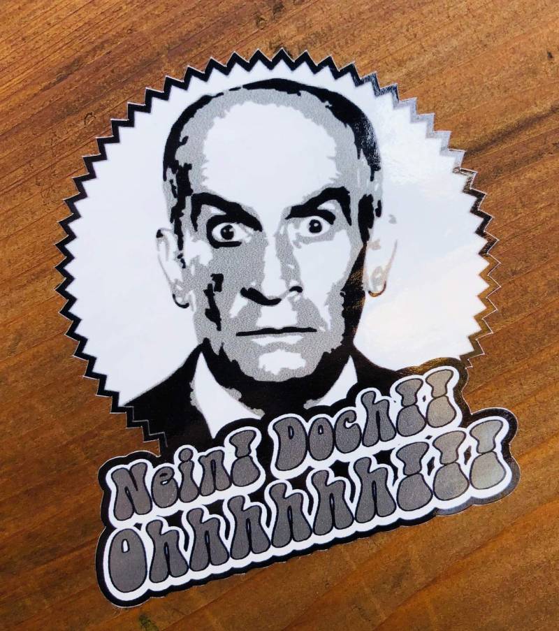 Louis DE FUNES Aufkleber Sticker Kult Nein DOCH Frankreich Fun Auto Decal Mi255 von Stickerverticker