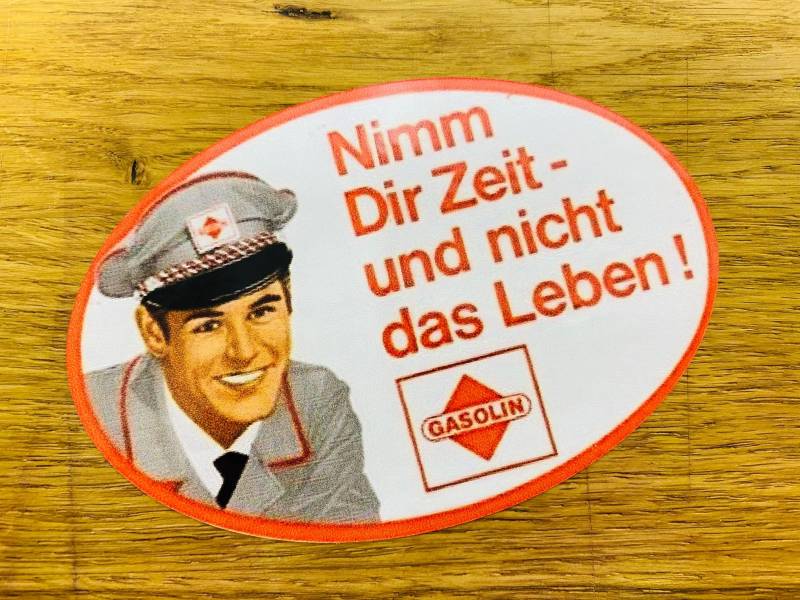 Nimm Dir Zeit und Nicht das Leben Aufkleber Sticker Oldtimer Youngtimer V8 Mi530 von Stickerverticker