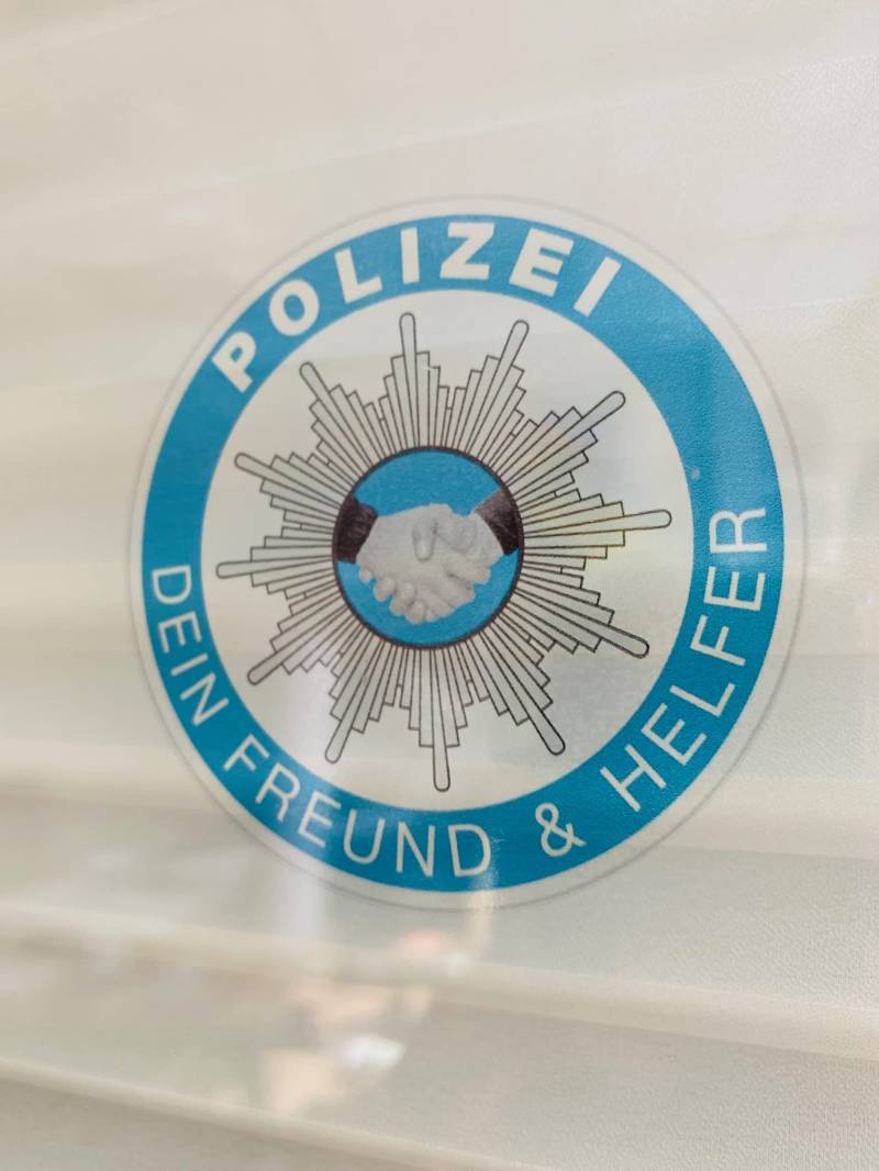 Polizei Dein Freund und Helfer Transparent Aufkleber Sticker innenklebend Tr01 von Stickerverticker