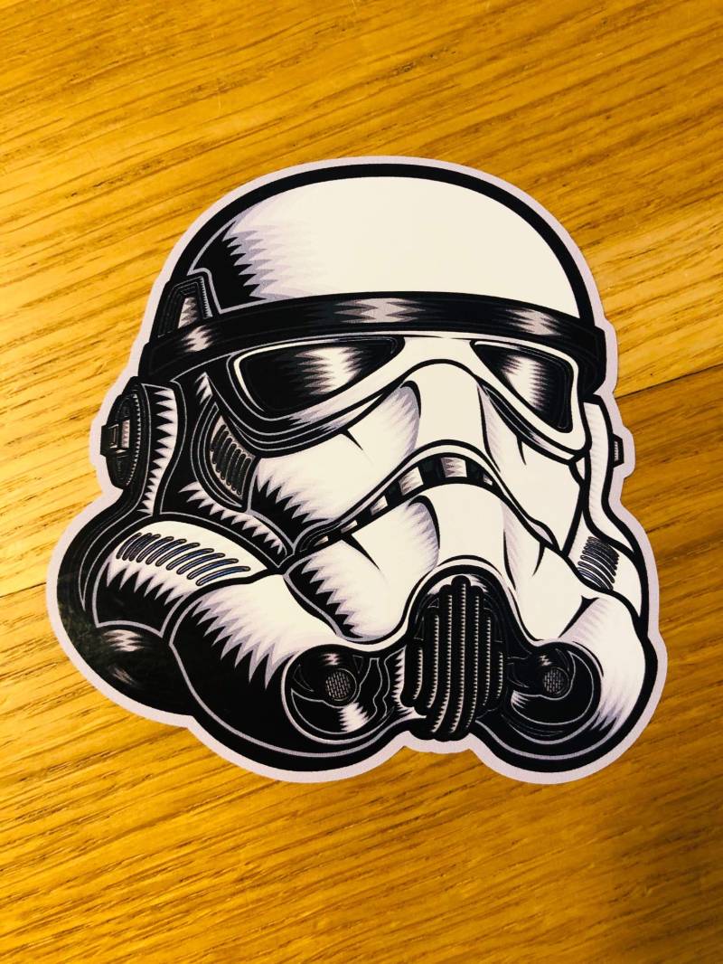 Stormtrooper Aufkleber Sticker Oldschool Jedi Auto Star Decal Tuning Wars Mi487 von Stickerverticker